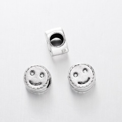 Wholesale 100g/Lot (About 45 PCS) Spacer Beaded Accessories Smiley face