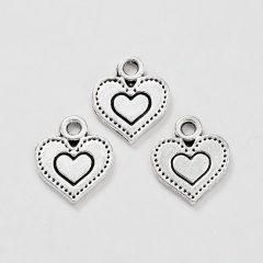 Wholesale 100g/Lot (About 122 PCS) Charm Pendant Accessories Double heart