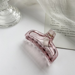 Crystal transparent clip (material: acrylic/size: 9.5*5cm) Transparent Purple