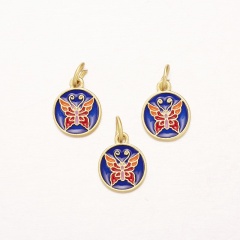 Wholesale 10PCS/Lot Small Hole Chinese Style Beads (Hole Size 0.8mm) Blue