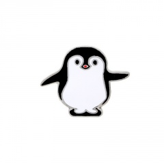 Cute cartoon penguin brooch with open eyes (Material: Alloy/Size: 2.8*3.4cm) Large