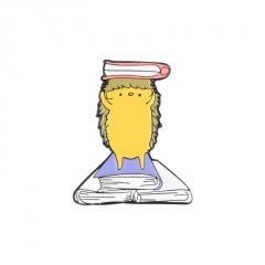 Cartoon little hedgehog brooch (material: alloy/size: 2*2.8cm) Book Hedgehog