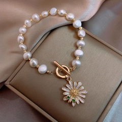 Freshwater Pearl Beads Bracelet 21CM White Pearl