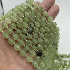 6/8/10mm Agate Cut Face Natural Stone Cut Corner Loose Beads DIY Jewelry Accessories 01(6mm)