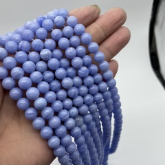 6/8/10mm Synthetic Purple Agate Beads Loose Beads Round Beads DIY Jewelry Accessories 01(6mm)