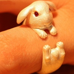 Wholesale Rabbit Fashion Rings 4