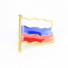 Russian Flag Small Brooch 2.5*2.5 cm Flag