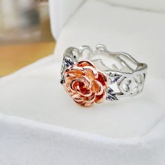 Rose Silver Ring #7