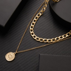 Gold Chain Necklace 42+5CM Gold