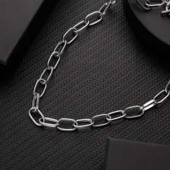 Fashion Chain Necklace 40CM Silver