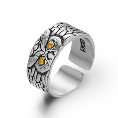 Retro Silver Owl Rings Owl