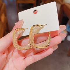 Fashion Copper Earring 3.5*4cm Gold