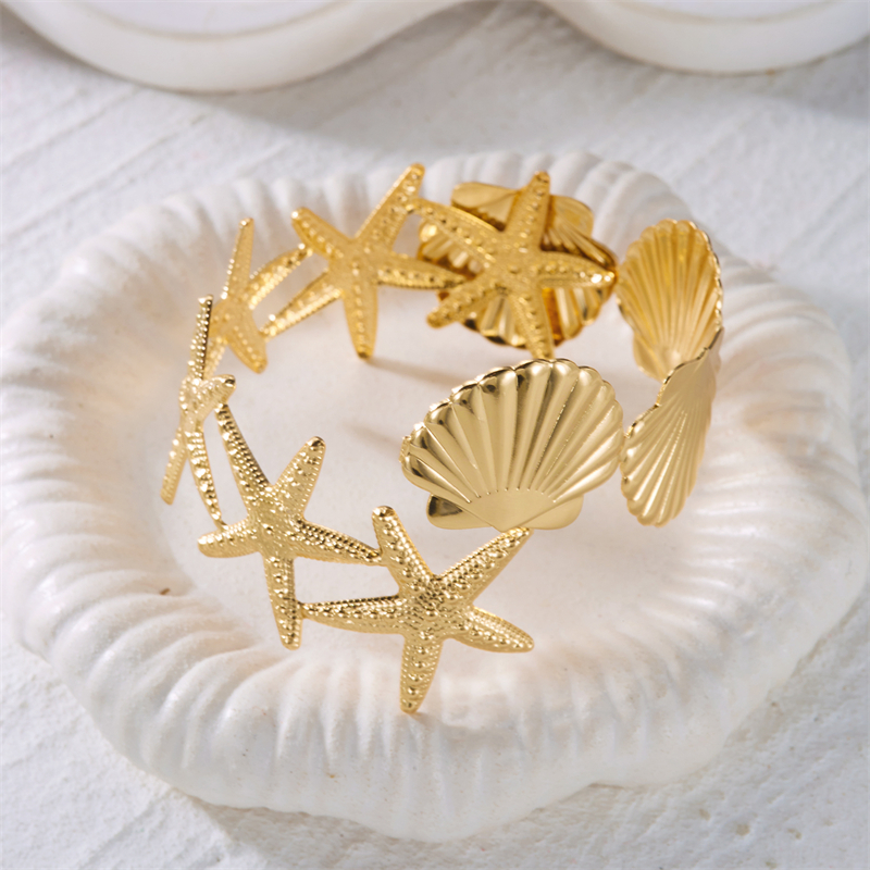 Mermaid Essence Textured Sea Star Cuff BR26Y0096 IMG2880 1772766802